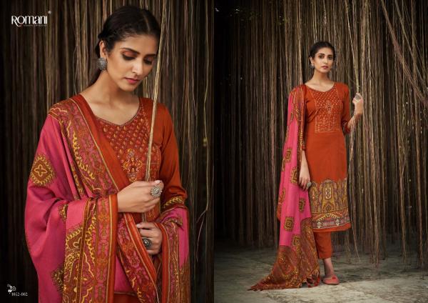 Romani Gulmarg Exclusive Wollen Wear Pashmina Designer Dress Collection